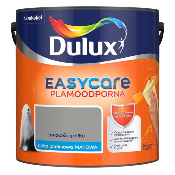 Farba Dulux EasyCare trwałość grafitu 2,5 l