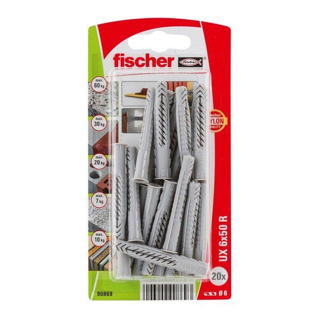 Kołki uniwersalne Fischer UX 6 x 50 mm 20 szt.