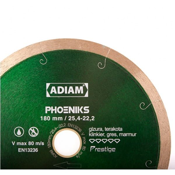 Tarcza diamentowa PHOENIX  230x25,4-22,2mm ADIAM 110086