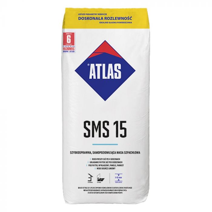 Atlas SMS 15 25kg - samopoziomujący podkład podłogowy (1-15 mm)