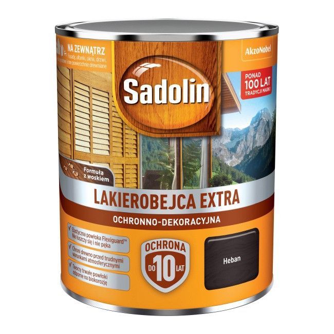 Lakierobejca Sadolin Extra heban 0,75 l