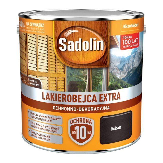 Lakierobejca Sadolin Extra heban 2,5 l