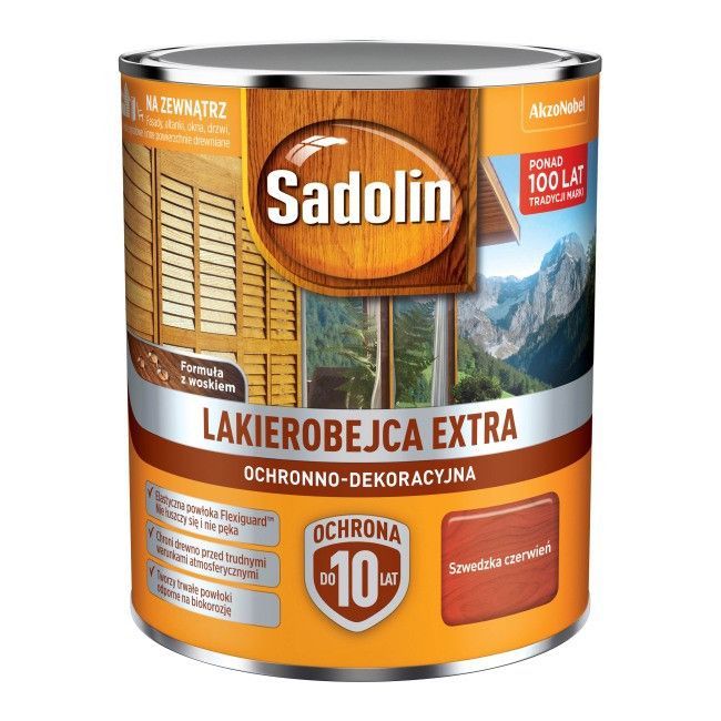 Lakierobejca Sadolin Extra szwedzka czerwień 0,75 l