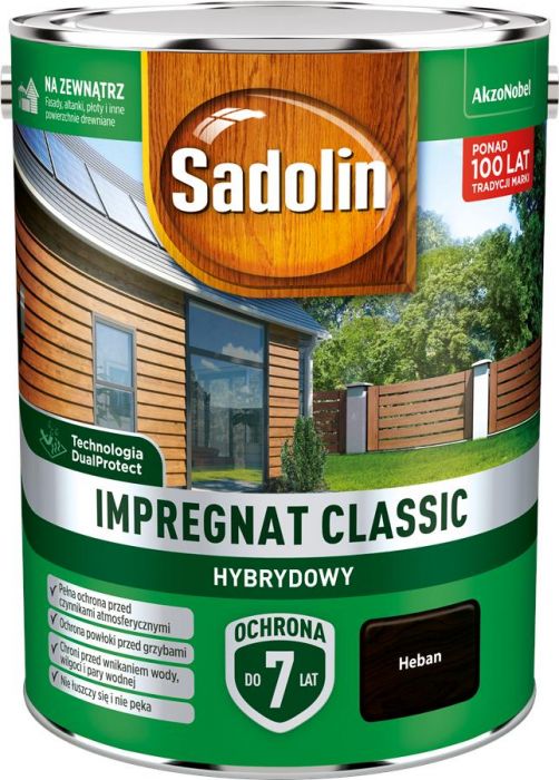 Impregnat Classic Hybrydowy heban 4,5 L SADOLIN