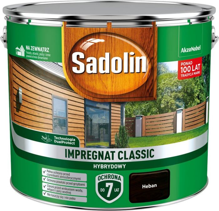 Impregnat Classic Hybrydowy heban 9 L SADOLIN