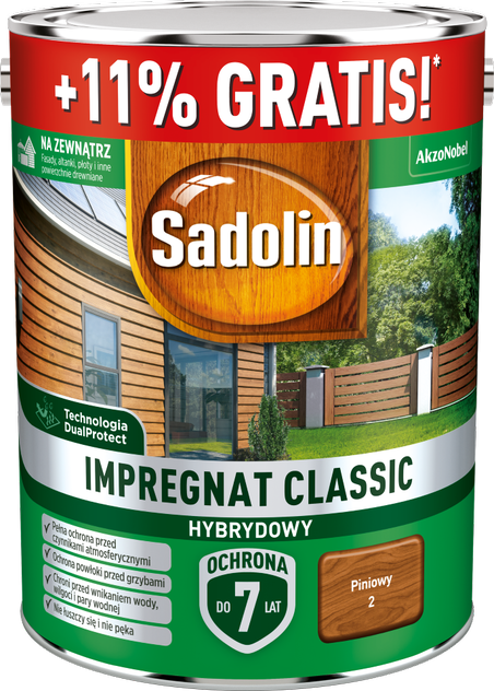 Impregnat Classic Hybrydowy piniowy 5 L SADOLIN