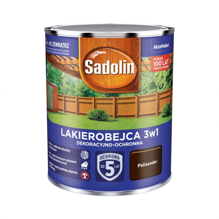 Lakierobejca dekoracyjno-ochronna 3w1 - 0,7 L palisander SADOLIN