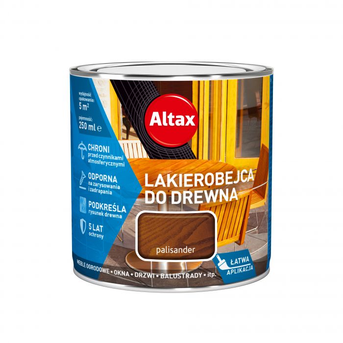 Lakierobejca do drewna 0,25 L palisander ALTAX