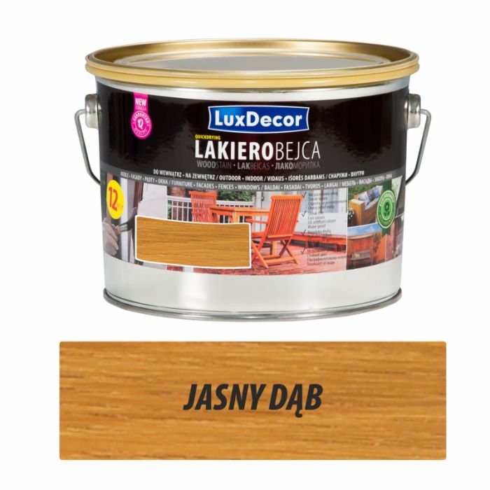 Lakierobejca do drewna 2,5 L jasny dąb LUXDECOR