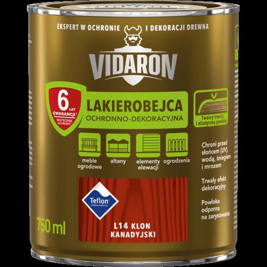 Lakierobejca do drewna klon kanadyjski 0,75 L VIDARON