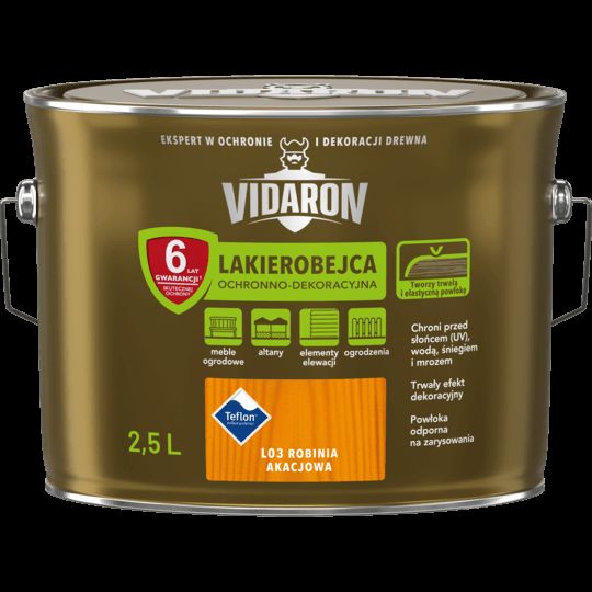 Lakierobejca do drewna robinia akacjowa 2,5 L VIDARON