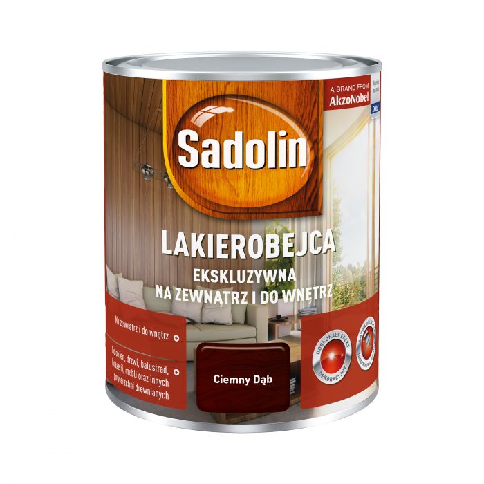 Lakierobejca ekskluzywna 0,75 L ciemny dąb SADOLIN