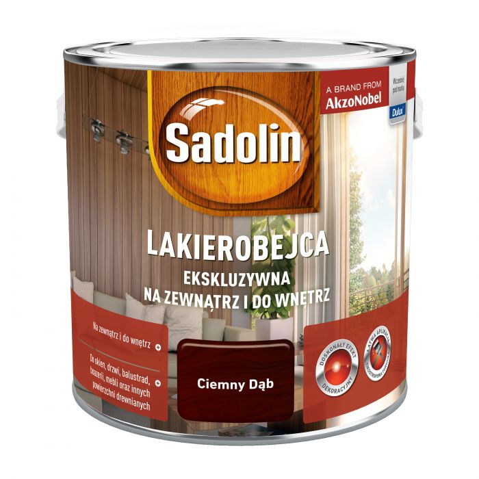 Lakierobejca ekskluzywna 2,5 L ciemny dąb SADOLIN