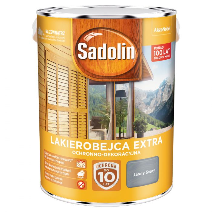 Lakierobejca Extra 5 L jasny szary SADOLIN