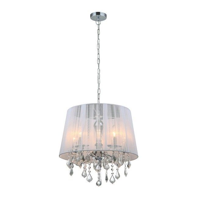 Lampa wisząca Cornelia 5 x 40 W E14 biała