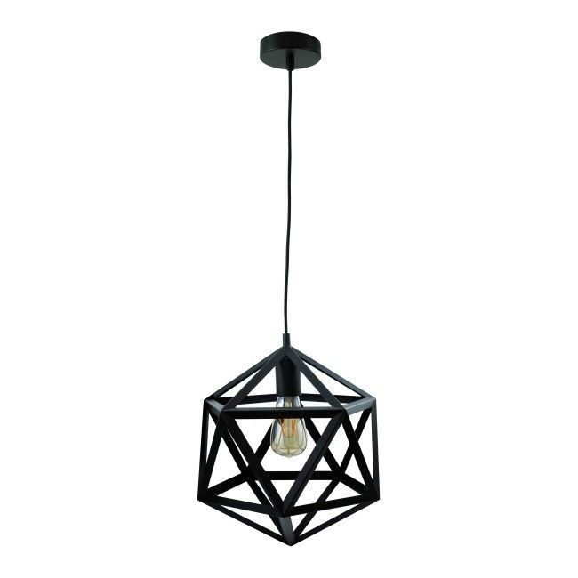 Lampa wisząca Denmark 1 x 20 W E27 czarna