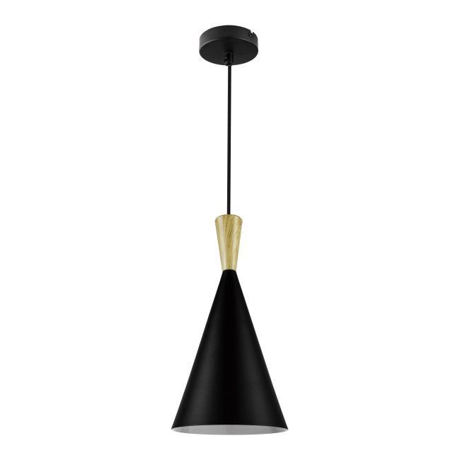 Lampa wisząca GoodHome Arraqis 1-punktowa E27 19 cm czarna