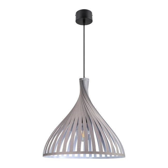 Lampa wisząca GoodHome Crozon 1-punktowa E27 taupe / szara