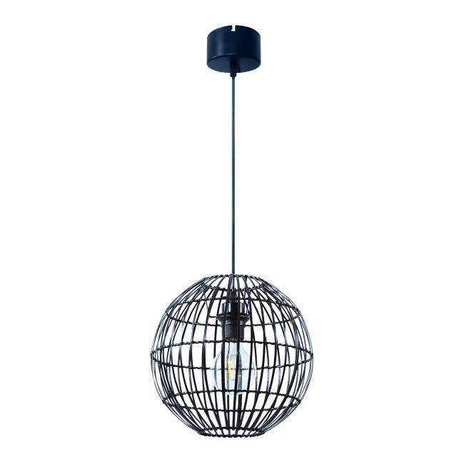 Lampa wisząca GoodHome Dacite 1 x 40 W E27 28 cm ciemny bambus