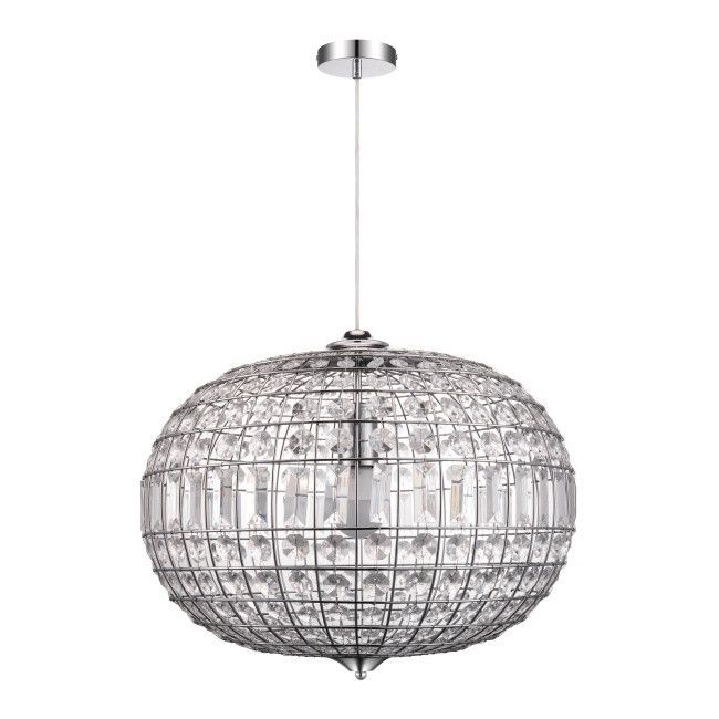 Lampa wisząca GoodHome Digya 1-punktowa E27 chrom