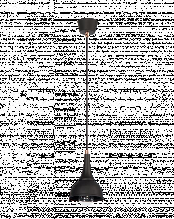 Lampa wisząca Alla 1 czarna 514/1 CZA LAMPEX