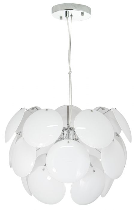 Lampa wisząca Clio 6736/3 8C WHITE GL ELEM