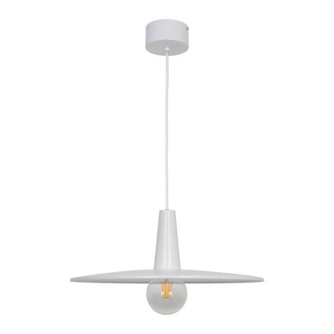 Lampa wisząca GoodHome Hibonit 1-punktowa E27 45 cm biała