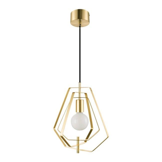 Lampa wisząca GoodHome Nedoki 1-punktowa E27 35 cm mosiądz