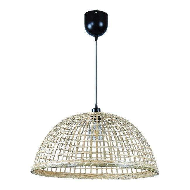 Lampa wisząca GoodHome Songor 1 x 60 W E27 58 cm bambus