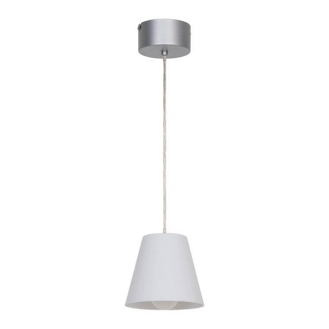 Lampa wisząca GoodHome Syenite 1-punktowa E27 16 cm srebrna