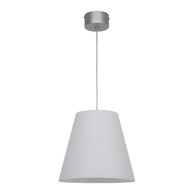 Lampa wisząca GoodHome Syenite 1-punktowa E27 32 cm srebrna