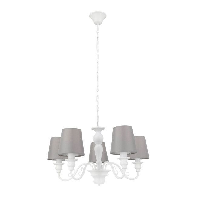 Lampa wisząca GoodHome Tulou 5 x E14 biała