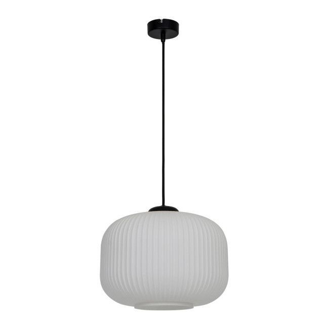 Lampa wisząca GoodHome Walgis 1-punktowa 30 W E27 chrom / biała