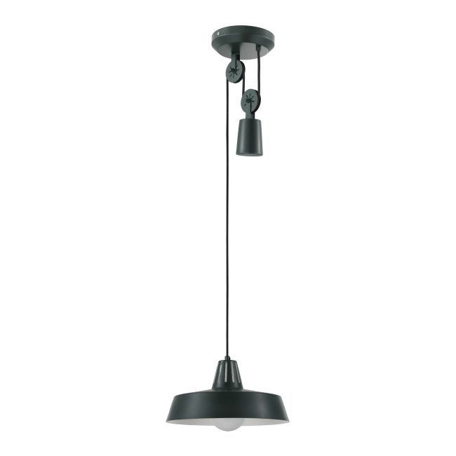 Lampa wisząca GoodHome Yarra 1-punktowa E27 zielona