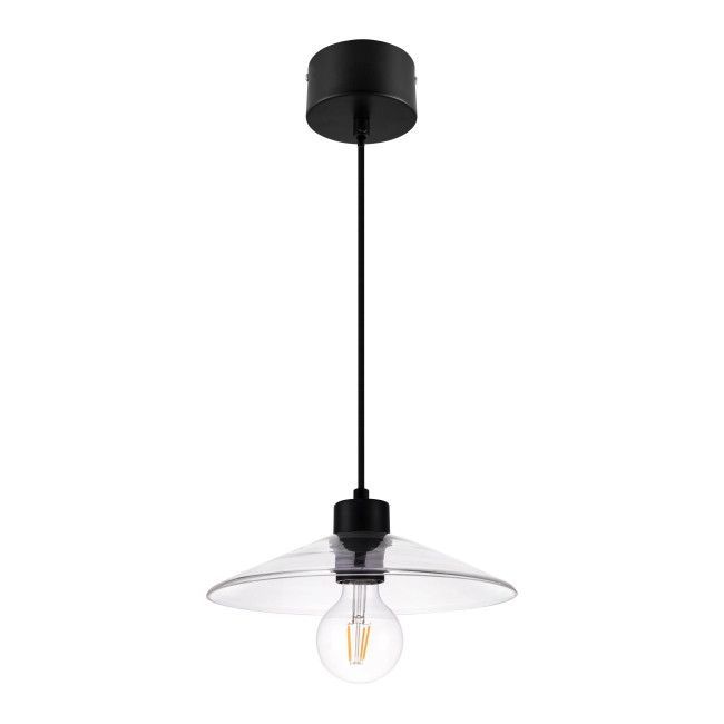 Lampa wisząca GoodHome Zanbar 1-punktowa E27 transparentna