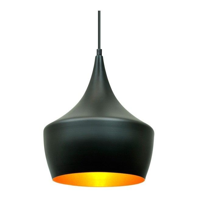 Lampa wisząca Modern 4 1 x 20 W E27 czarno-złota