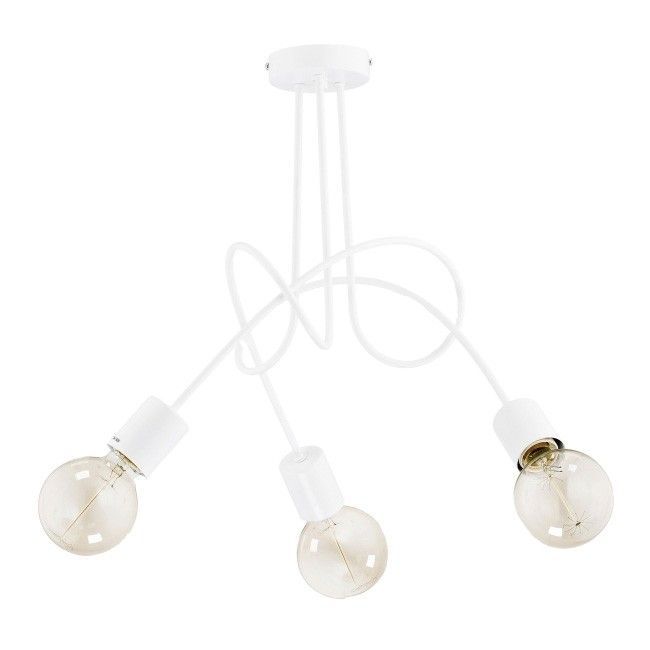 Lampa wisząca Tango 3 x 60 W E27 biała