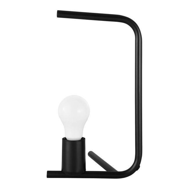 Lampa stołowa GoodHome Darrah 1-punktowa E27 czarna