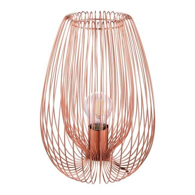 Lampa stołowa GoodHome Dharug 1-punktowa E27 miedź