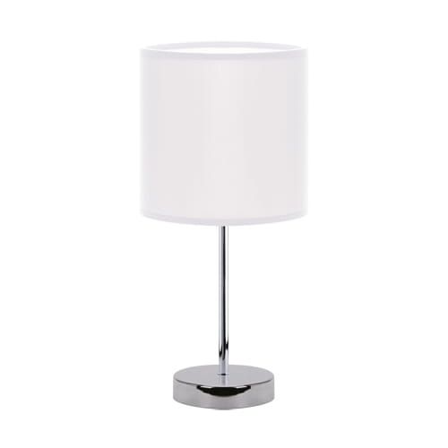 Lampka stołowa biała 40W AGNES E14 WHITE Ideus 03146