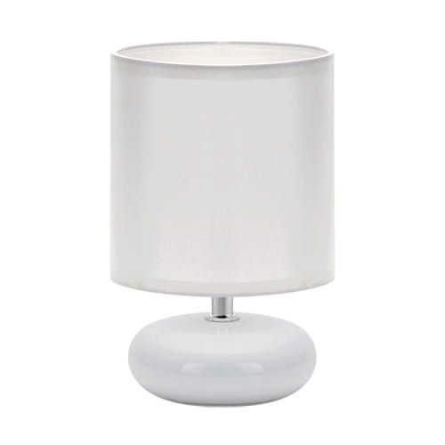 Lampka stołowa biała 40W PATI E14 WHITE Ideus 03143