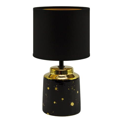 Lampka stołowa nocna czarna 25W HELENA E14 BLACK Ideus 03788