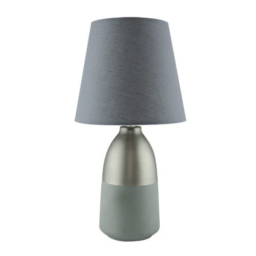 Lampka stołowa szara 25W 31cm ANETA E14 GREY Ideus 03572