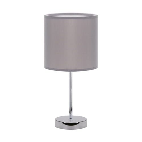 Lampka stołowa szara 40W AGNES E14 GREY Ideus 03147