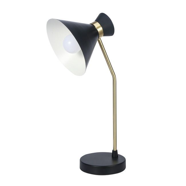 Lampa biurkowa GoodHome Apennin E27 czarna