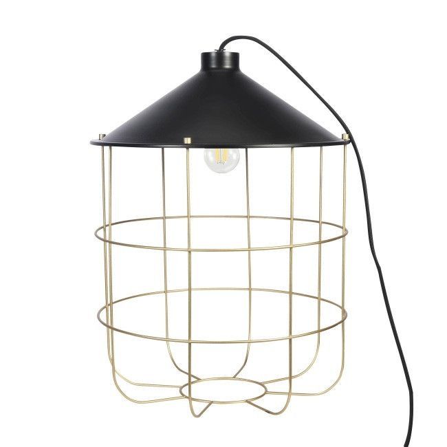 Lampa stołowa GoodHome Yondair 1-punktowa E27 czarna