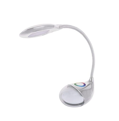 Lampka biurkowa LED 6W z regulacją światła i włącznikiem dotykowym biała BOA WHITE RGB Ideus 04000