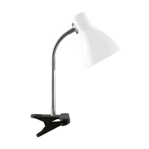 Lampka do czytania z klipsem 15W biała KATI E27 WHITE CLIP Ideus 02861