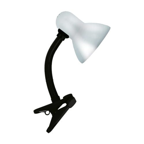 Lampka do czytania z klipsem 40W srebrna TOLA E27 SILVER CLIP Ideus 02856