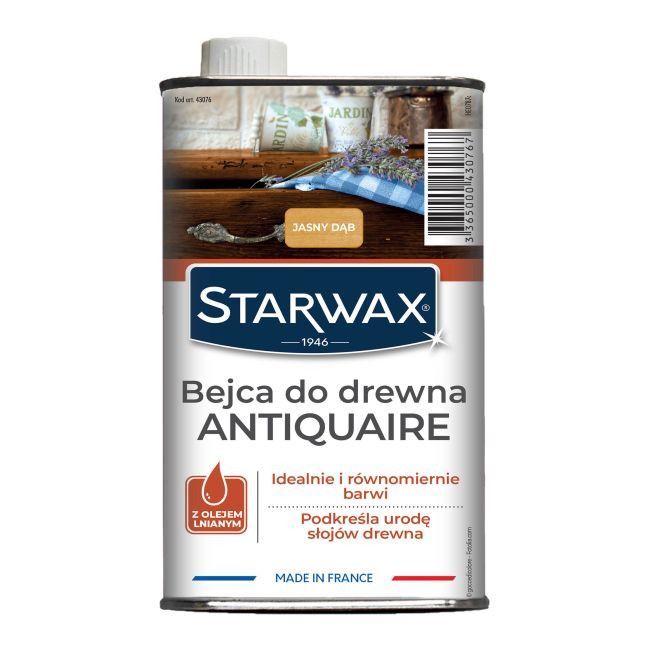 Bejca do drewna surowego Starwax dąb jasny 0,5 l